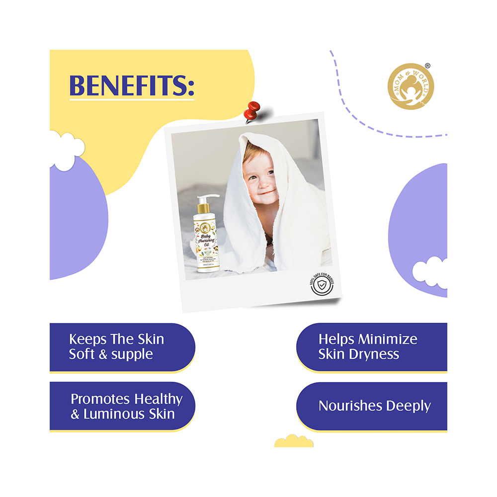 Mom & World Baby Massage Organic Sweet Almond Oil - Image 5