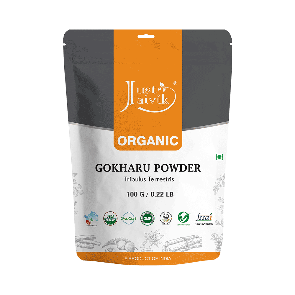 Just Jaivik Organic Gokharu Powder - Image 1