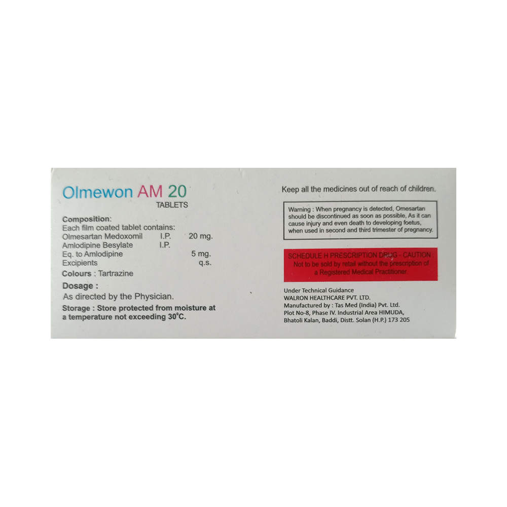 Olmewon AM 20 Tablet - Image 2
