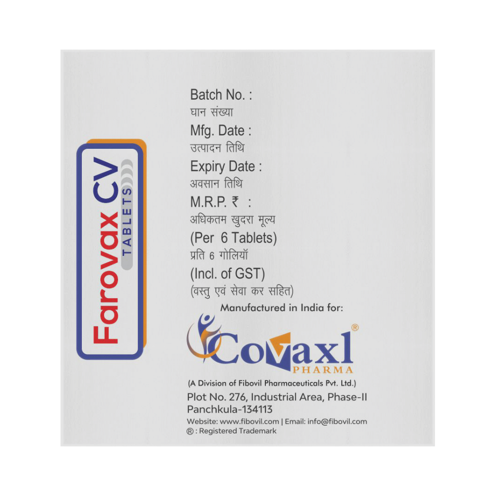 Farovax CV 200mg/125mg Tablet - Image 3