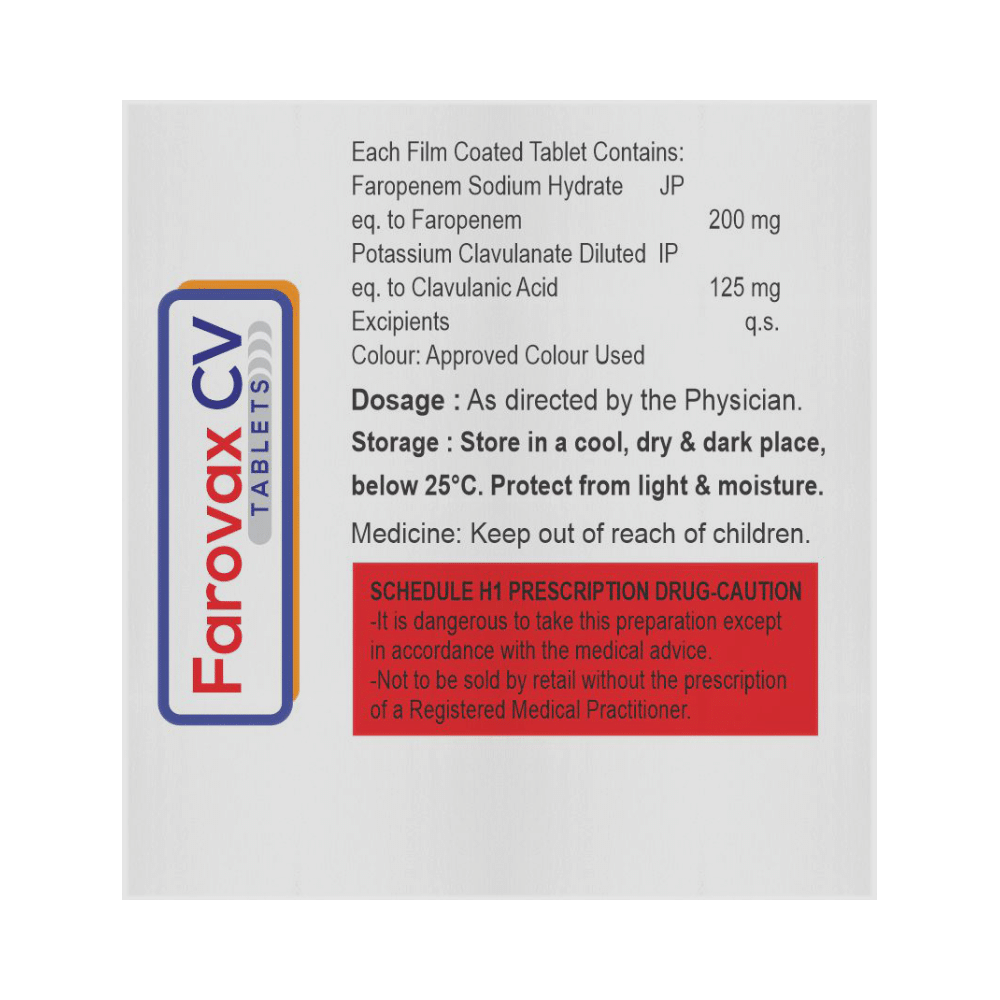 Farovax CV 200mg/125mg Tablet - Image 2