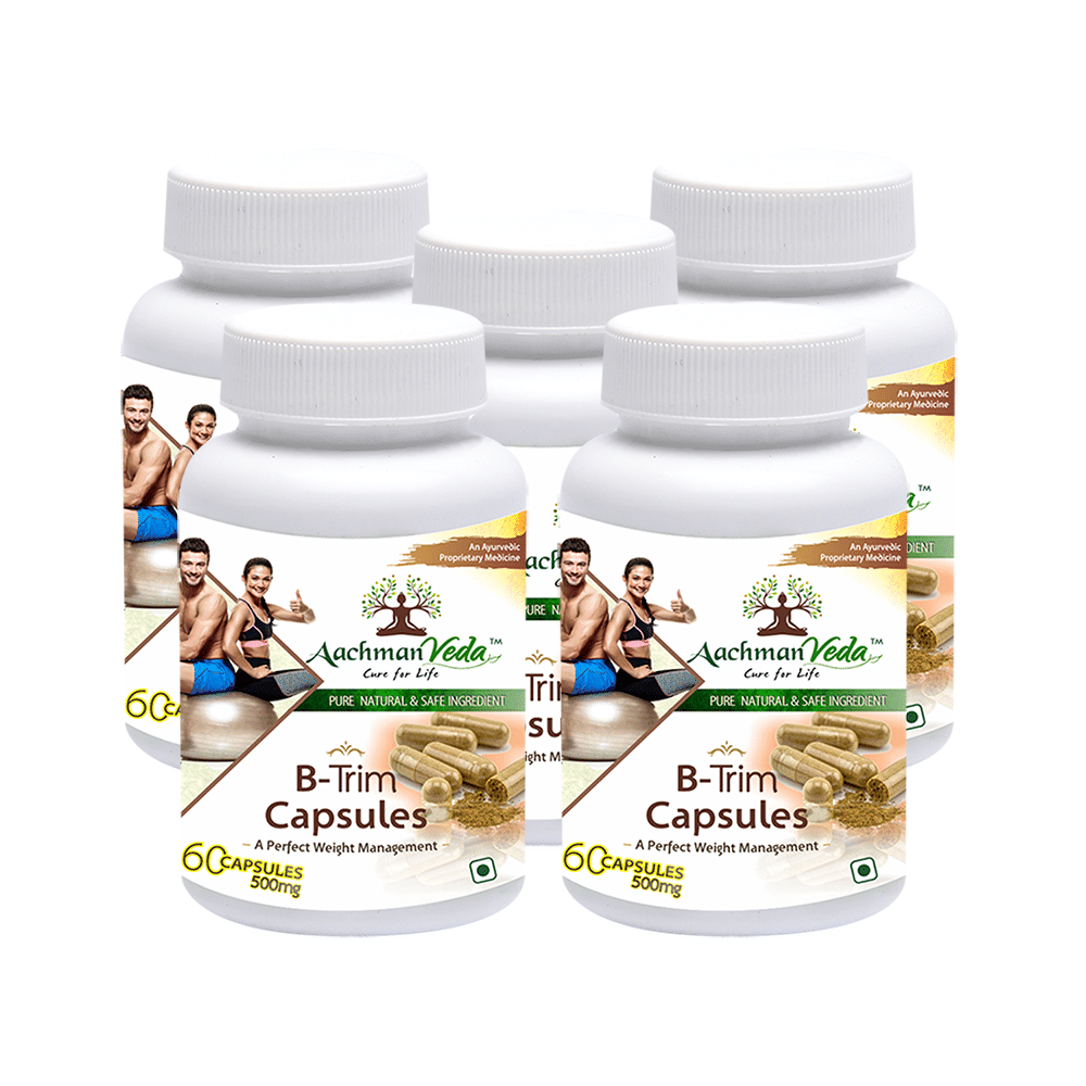 Aachman Veda A Perfect Weight Management B-Trim 500mg Capsule (60 Each) - Image 1