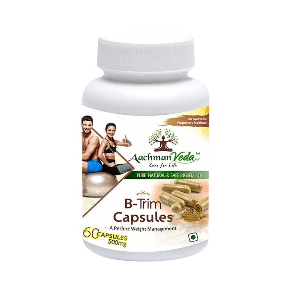 Aachman Veda A Perfect Weight Management B-Trim 500mg Capsule (60 Each) - Image 4