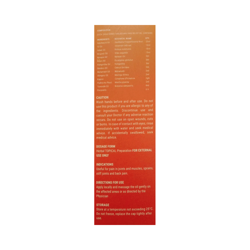 Shree Sanjeevani Pain Relief Oil - Image 3