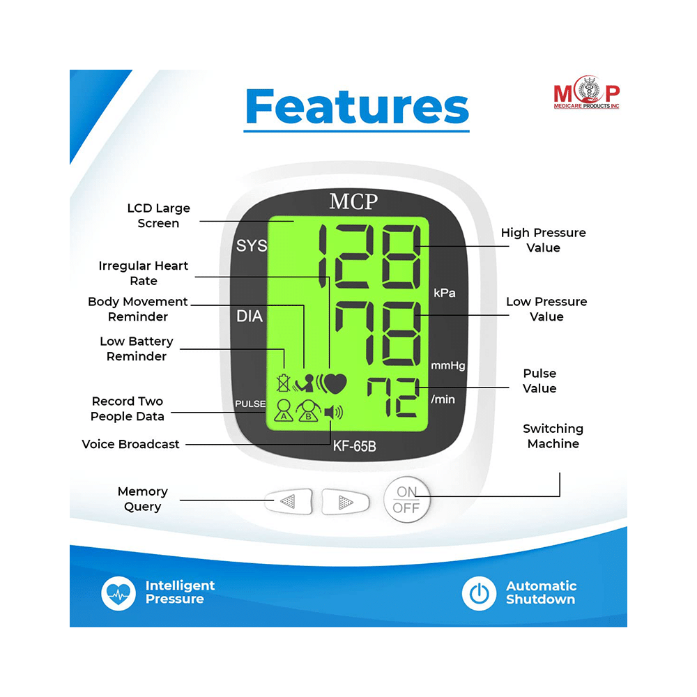 MCP KF-65B Digital Blood Pressure Monitor - Image 4