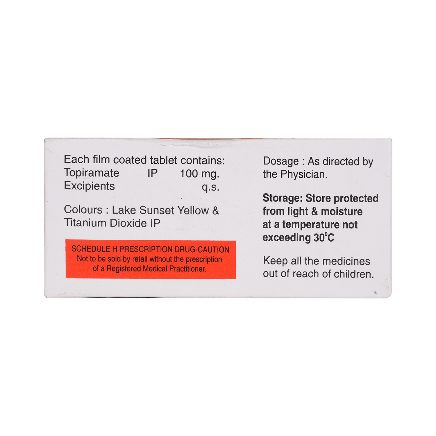 Topamed 100mg Tablet - Image 3