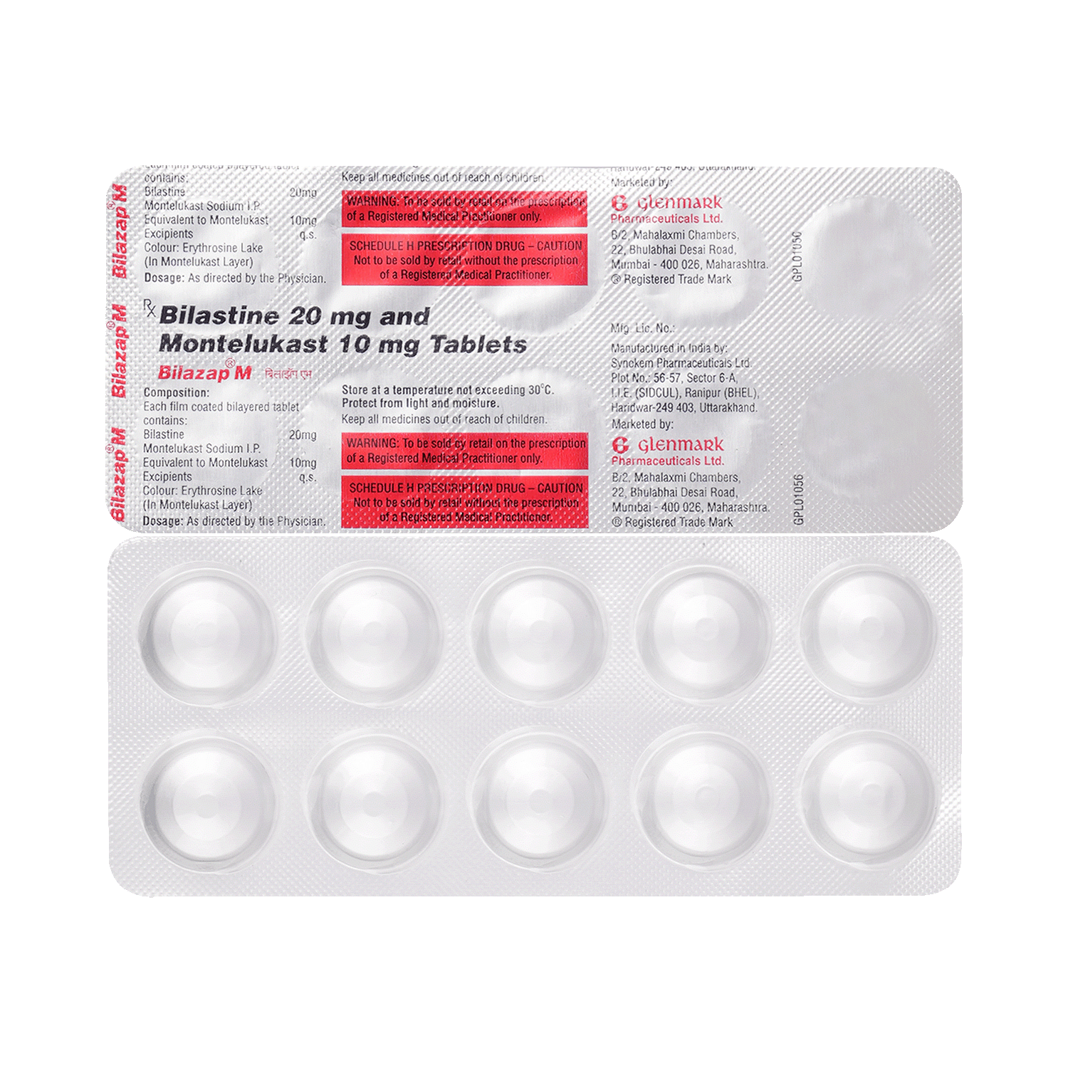 Bilazap M 20mg/10mg Tablet