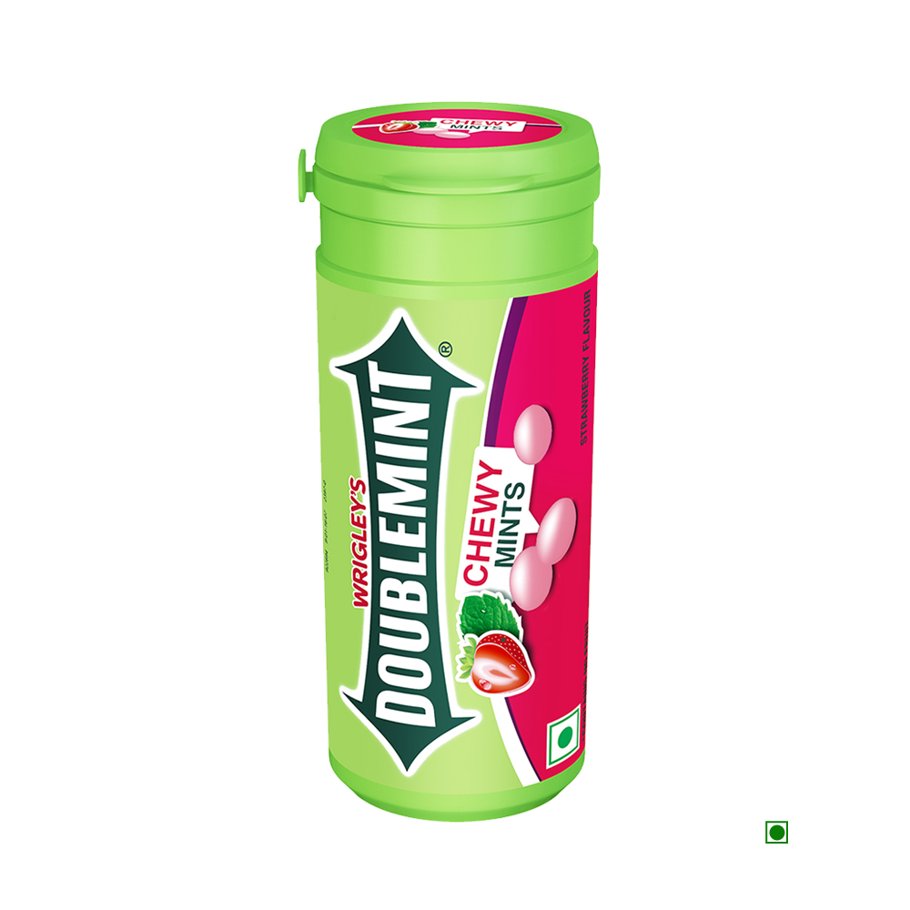 Doublemint Strawberry Flavour Chewy Mints - Image 1
