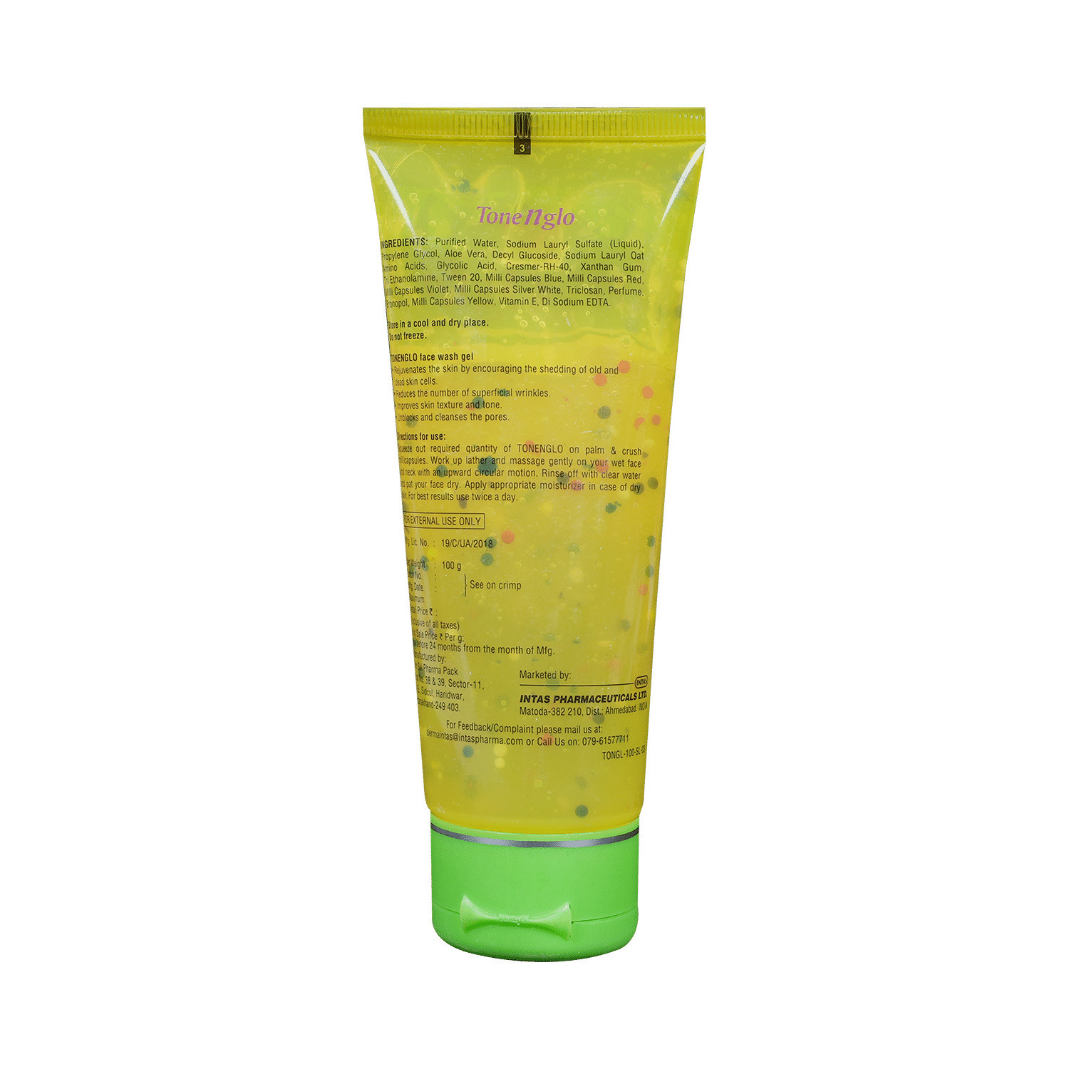 Tonenglo Skin Rejuvenating Face Wash Gel | Paraben Free - Image 3