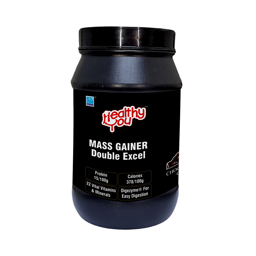 Healthy You Mass Gainer Double Excel Powder Chocolate Caramel