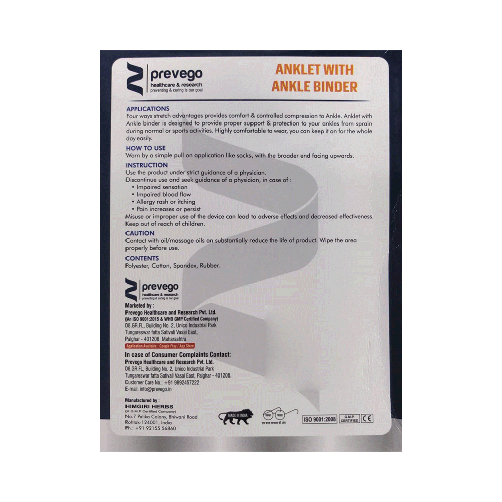 Prevelon Anklet with Ankle Blinder Medium - Image 2