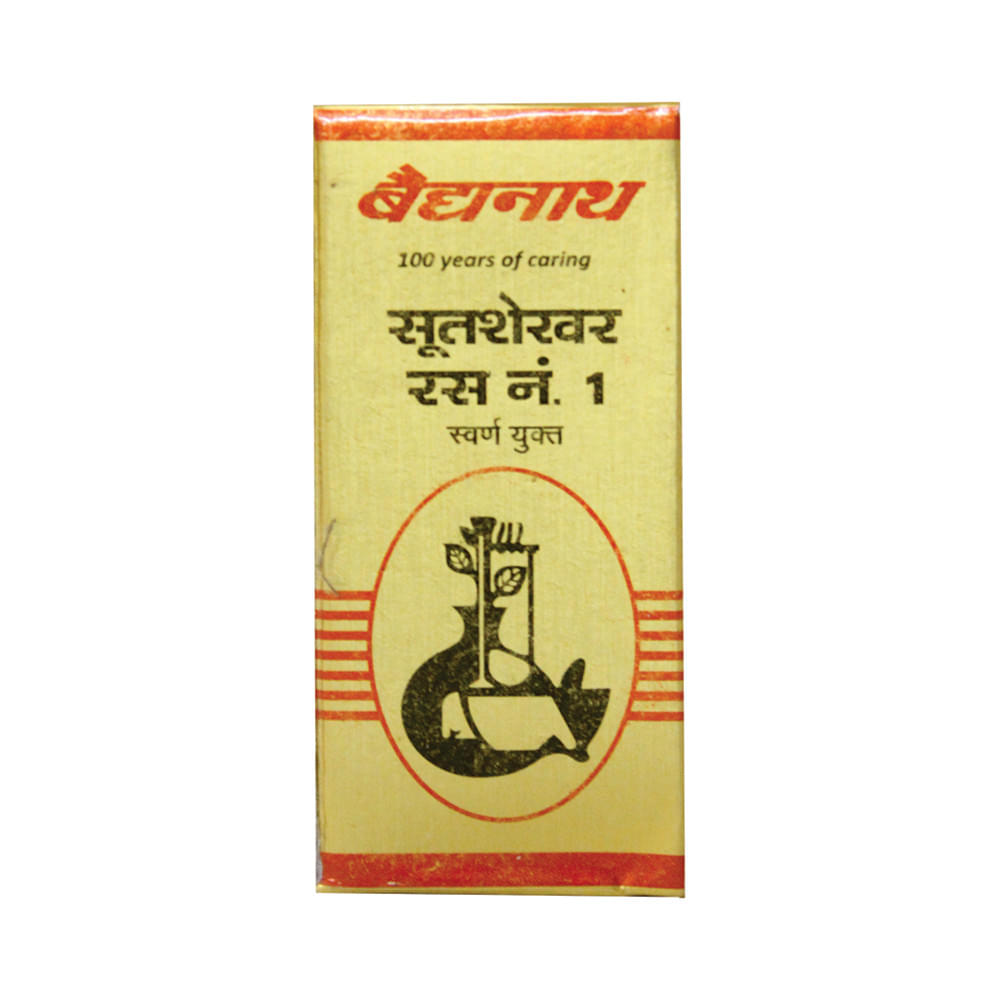 Baidyanath (Nagpur) Sootshekhar Ras No 1 with Gold Tablet | Helps Relieve Acidity, Headache & Vomiting