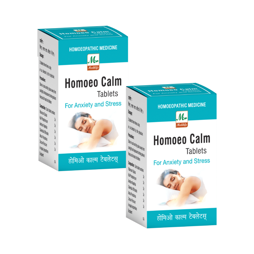 Medilife Homoeo Calm Tablet (25gm Each) - Image 1