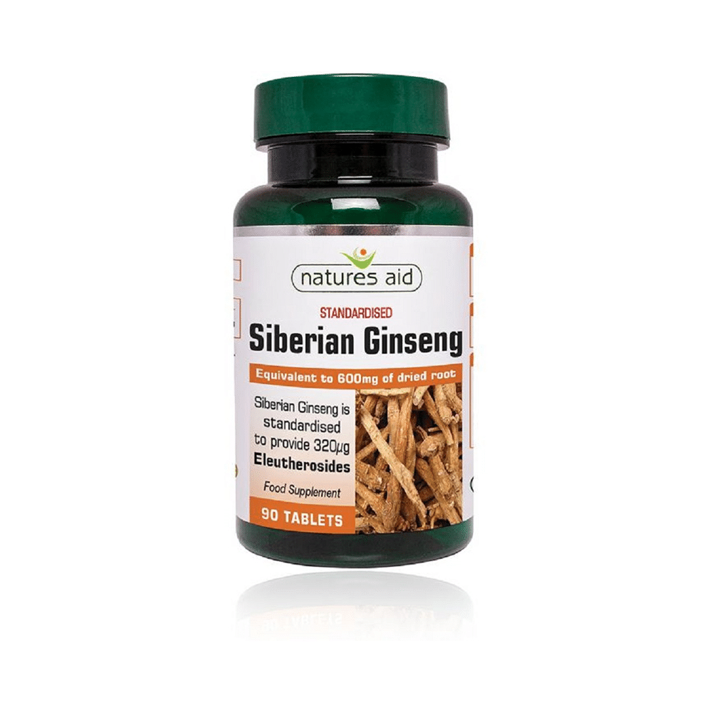 Natures Aid Siberian Ginseng 600mg Tablet - Image 1