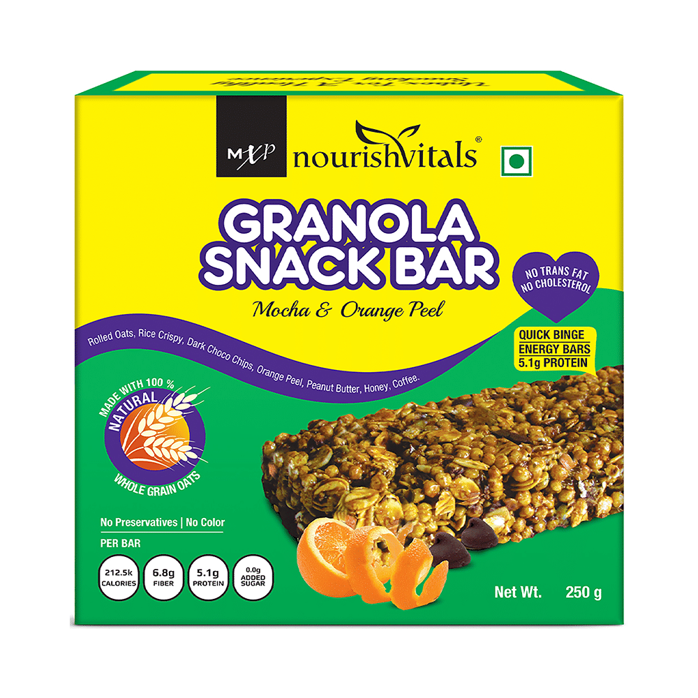 NourishVitals Granola Snack Bar Mocha & Orange Peel - Image 8