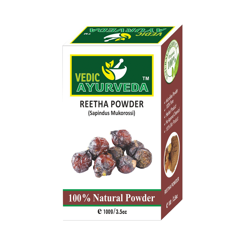 Vedic Ayurveda Combo Pack of Reetha Powder & Shikakai Powder (100gm Each)