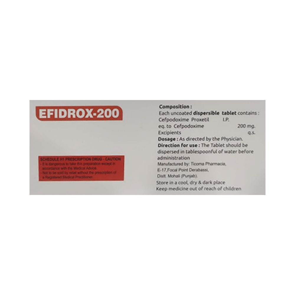 Efidrox 200 Tablet DT - Image 2