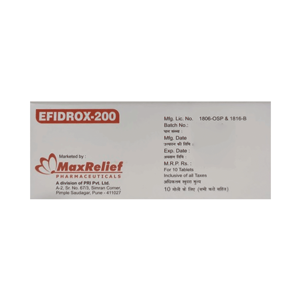 Efidrox 200 Tablet DT - Image 3