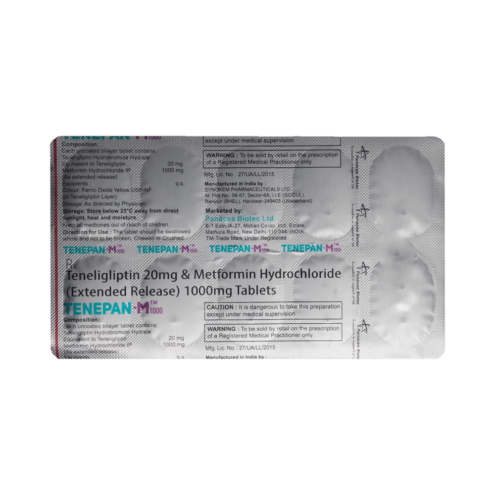 Tenepan-M 1000 Tablet ER - Image 5