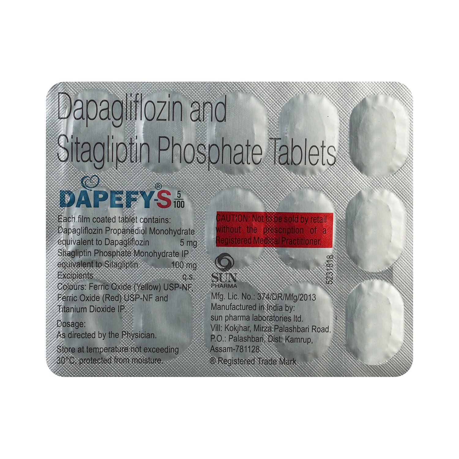 Dapefy S 5mg/100mg Tablet - Image 5