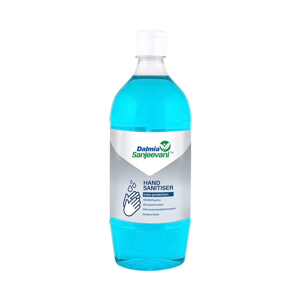 Dalmia Sanjeevani Light Blue Hand Sanitiser - Image 1