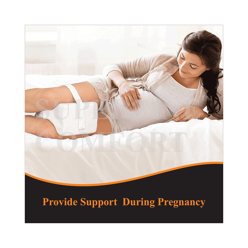 Superfine Comfort Memory Foam Orthopedic Knee Sleeping Pillow for Pregnancy thigh Support, Sciatica Pain Relief Pillow - Image 5