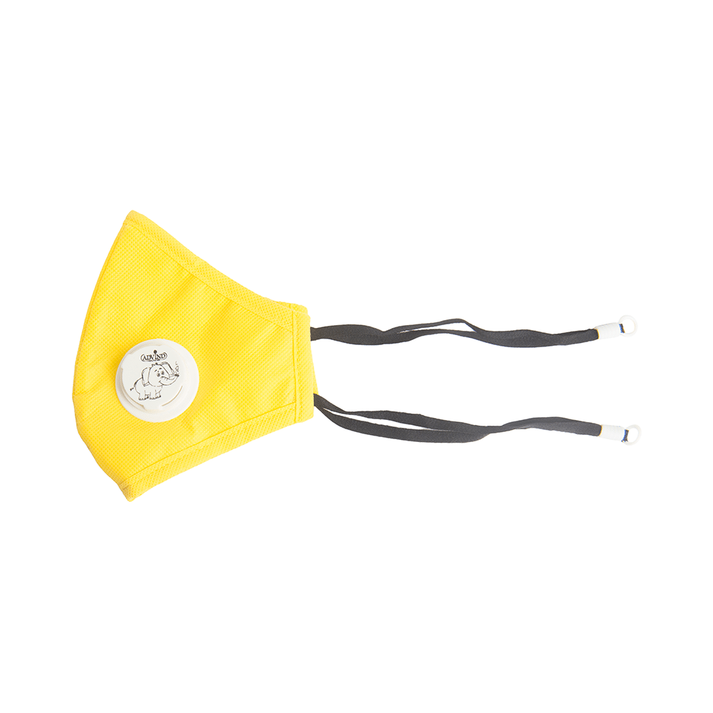 Advind Healthcare Smog Guard N95 Kids Mask with One Valve XS 3-5 Years Yellow - Image 4