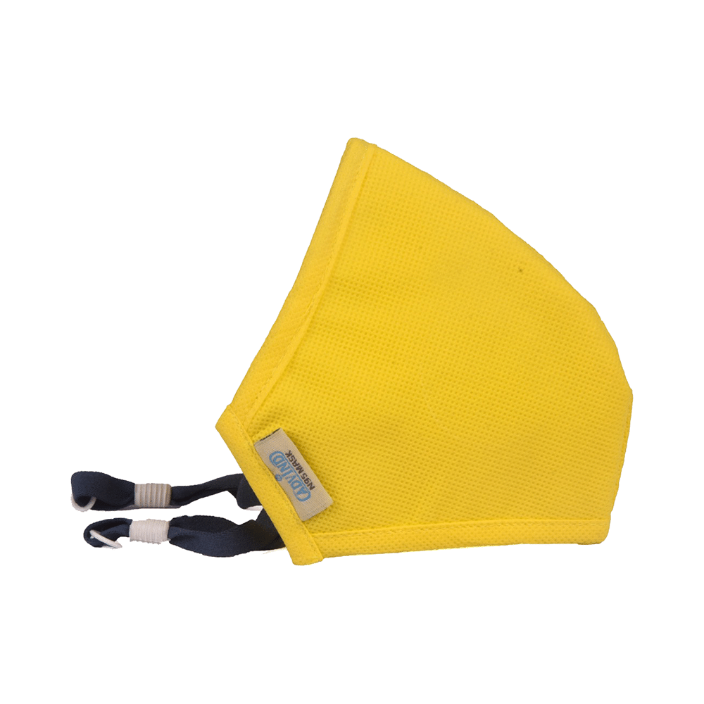 Advind Healthcare Smog Guard N95 Kids Mask with One Valve XS 3-5 Years Yellow - Image 2
