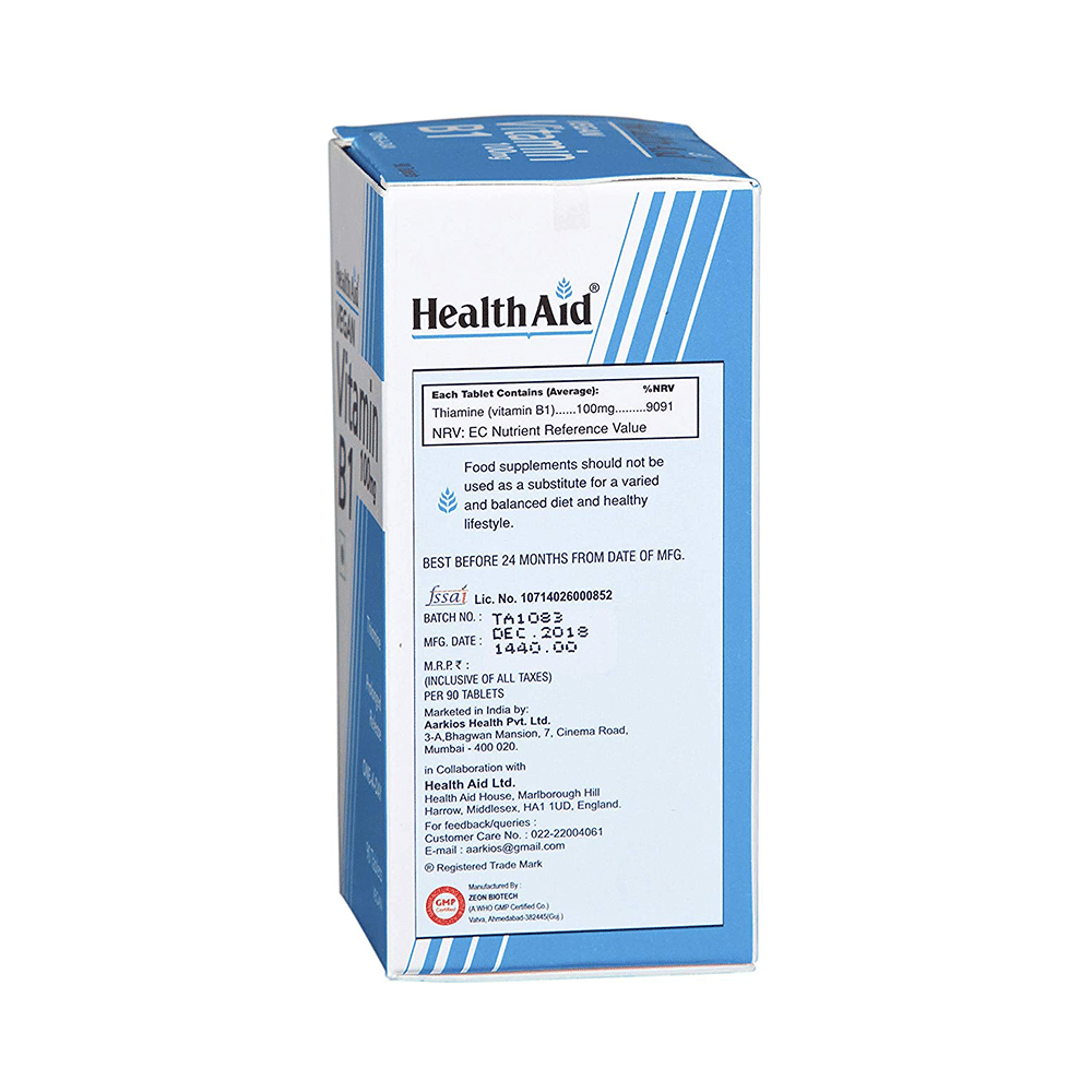 Healthaid Vitamin B1 100mg Tablet - Image 3