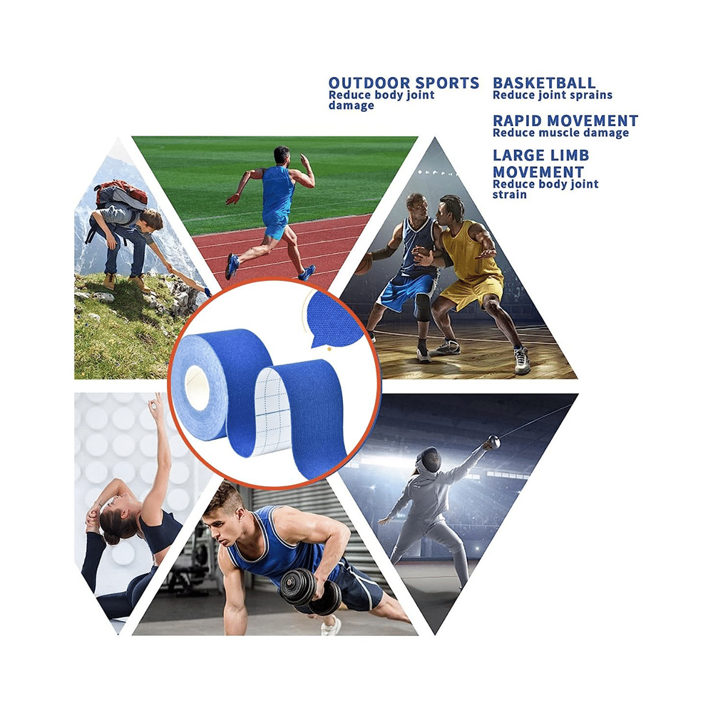 Healthtrek Kinesiology Tape for Physiotherapy  Dark Blue - Image 9