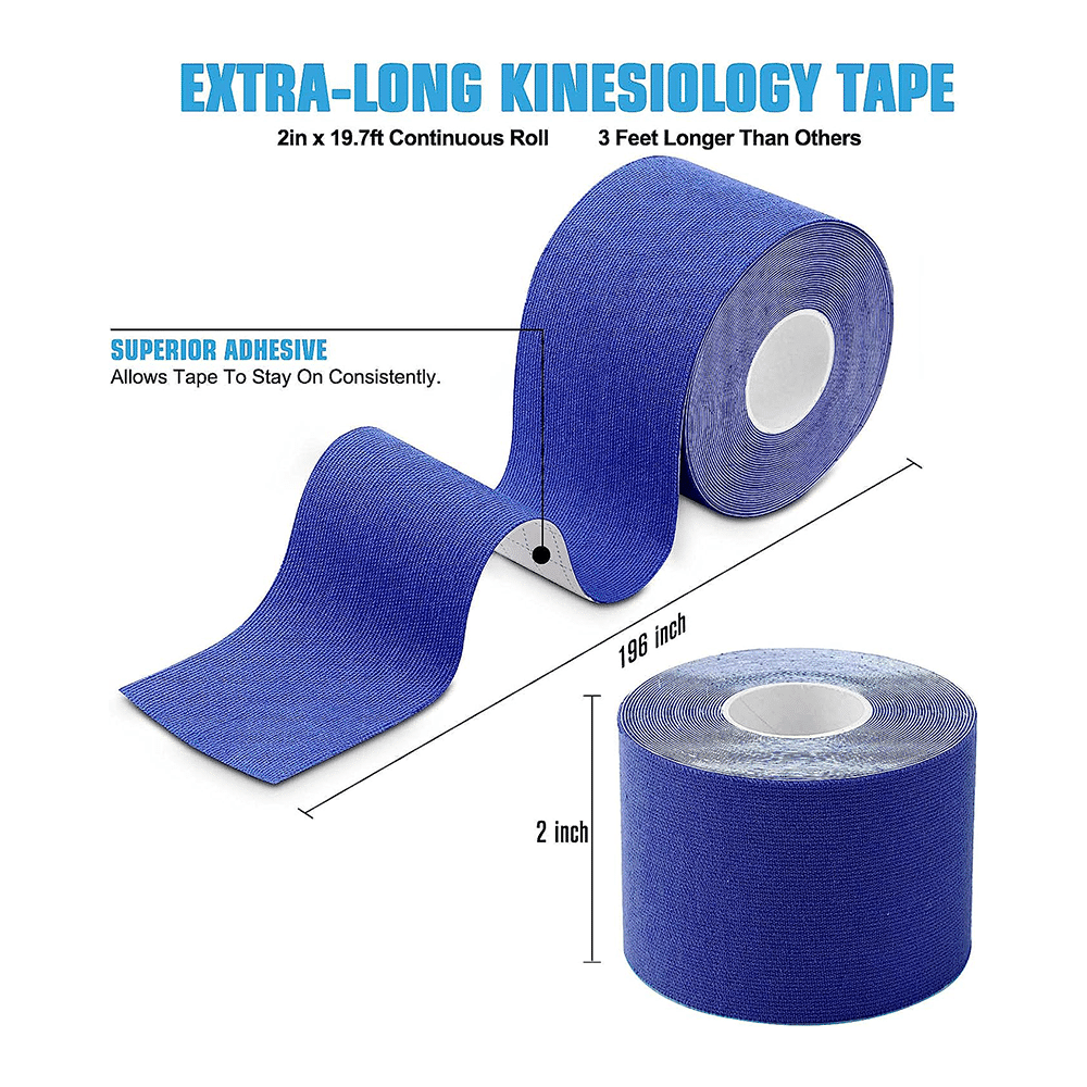 Healthtrek Kinesiology Tape for Physiotherapy  Dark Blue - Image 3