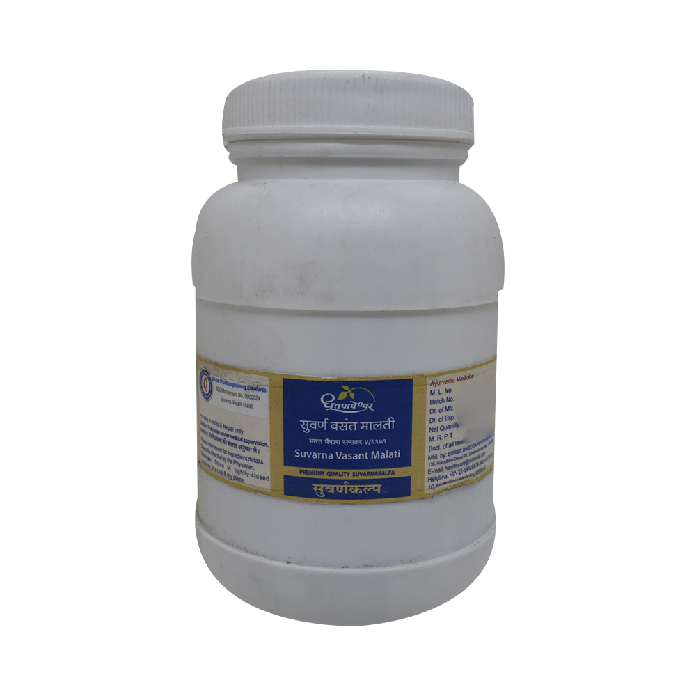Dhootapapeshwar Svarna Vasant Malati Premium Quality Suvarnakalpa Tablet