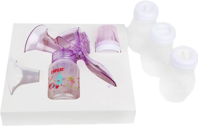 Farlin Effort-Saving Manual Breast Pump with Milk Storage Bottle Set - Image 2