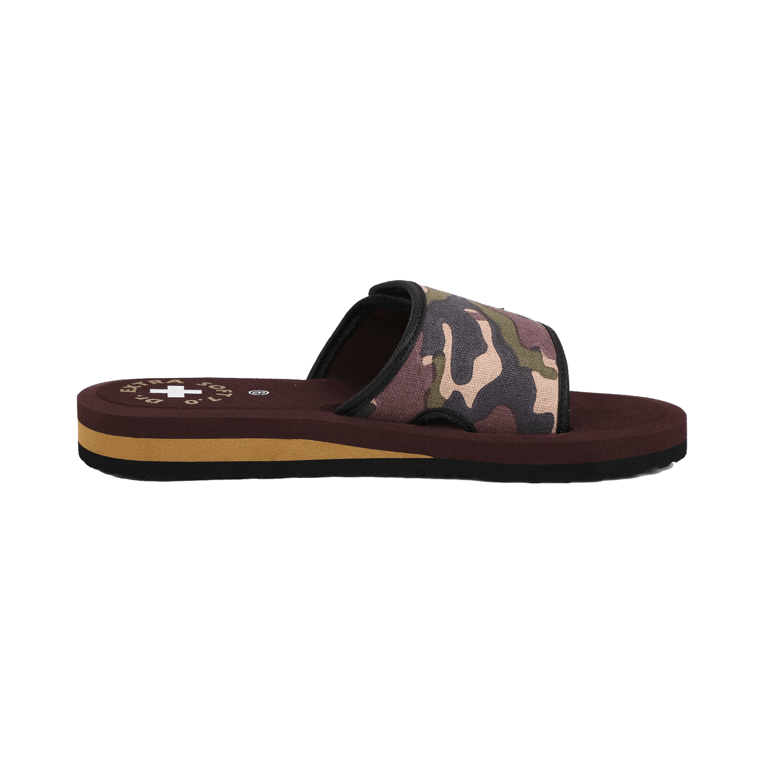 Doctor Extra Soft D 54 Women's Camo Care Orthopaedic and Diabetic Adjustable Strap Slipper Brown 3 - Image 9