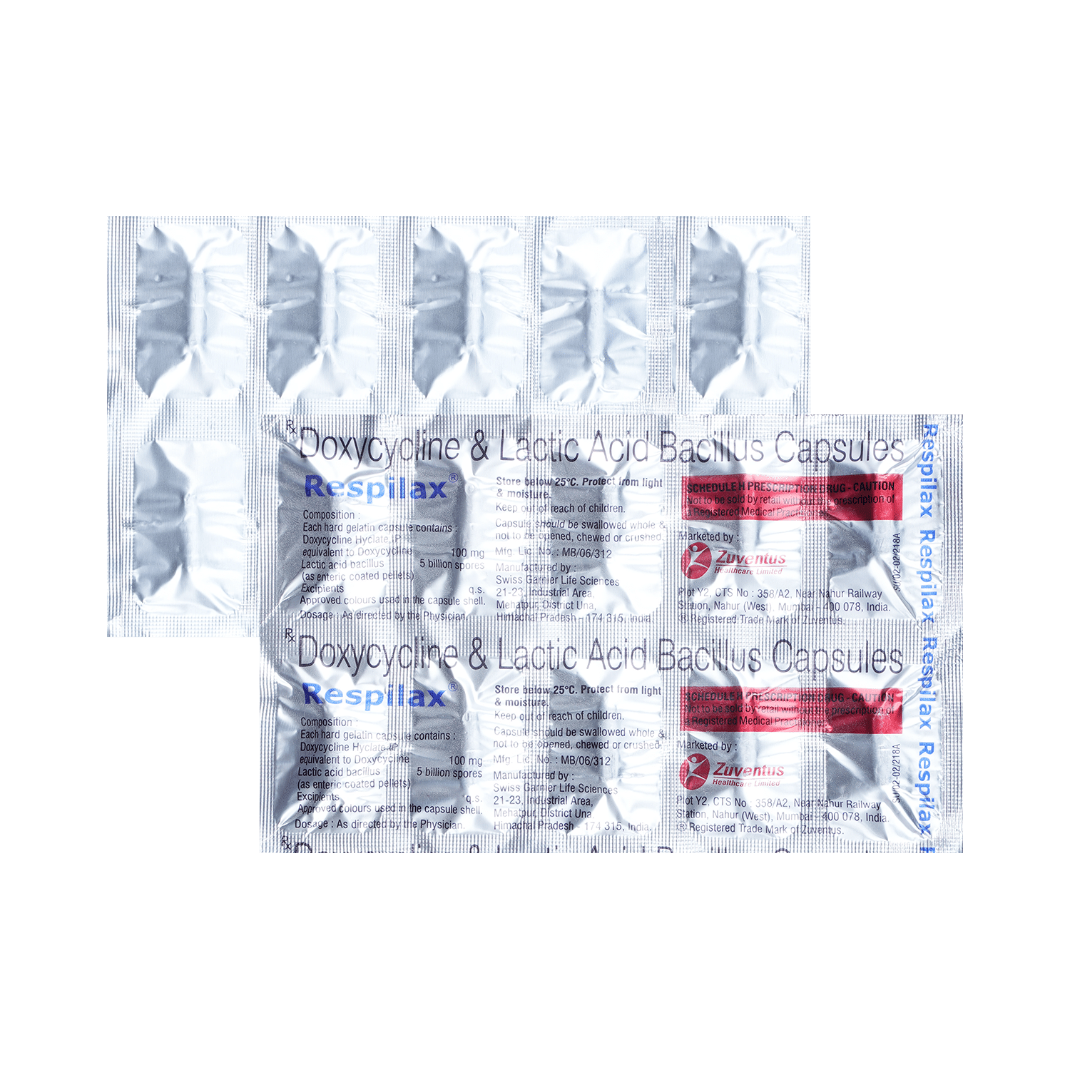 Respilax 100mg Capsule - Image 1