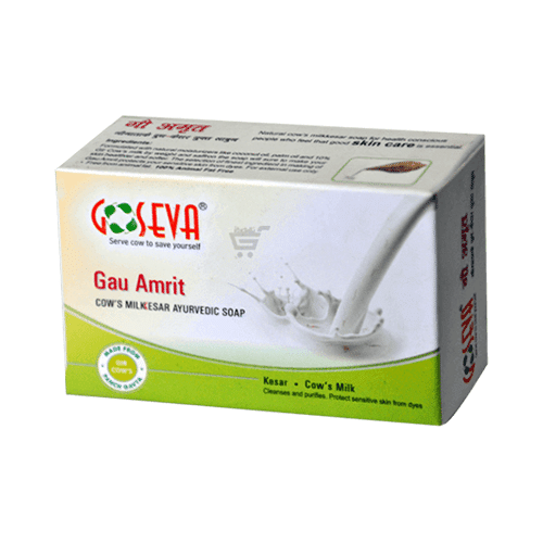 Goseva Gau Amrit Milk Kesar Soap - Image 1
