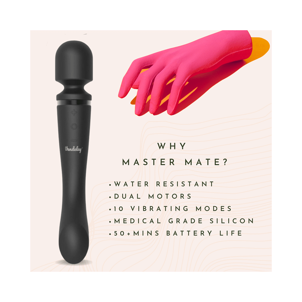 Vandelay Master Mate Sports Massager Black - Image 2