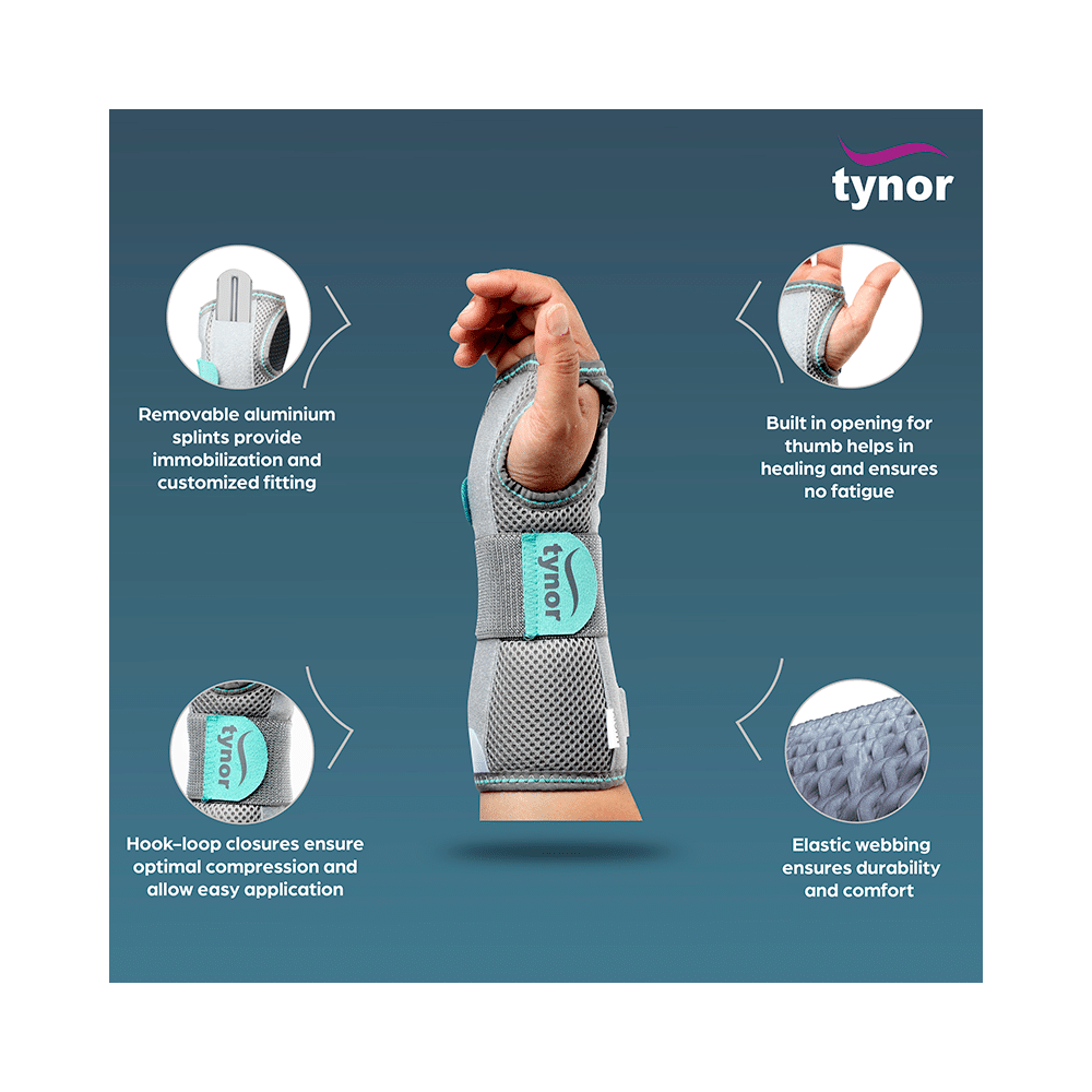 Tynor E 03 Wrist & Forearm Splint Medium Right - Image 3