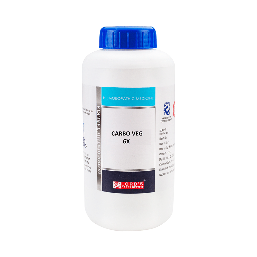 Lord's Carbo Veg Trituration Tablet 6X