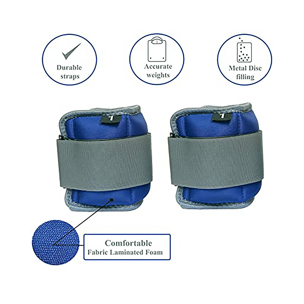 Onyxneo Ankle & Wrist Weight Cuffs 1kg - Image 2