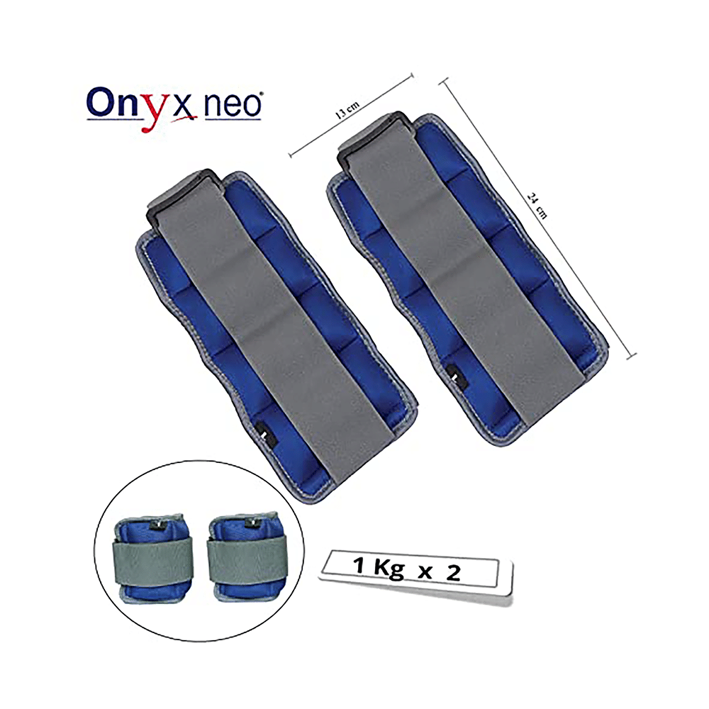 Onyxneo Ankle & Wrist Weight Cuffs 1kg - Image 3