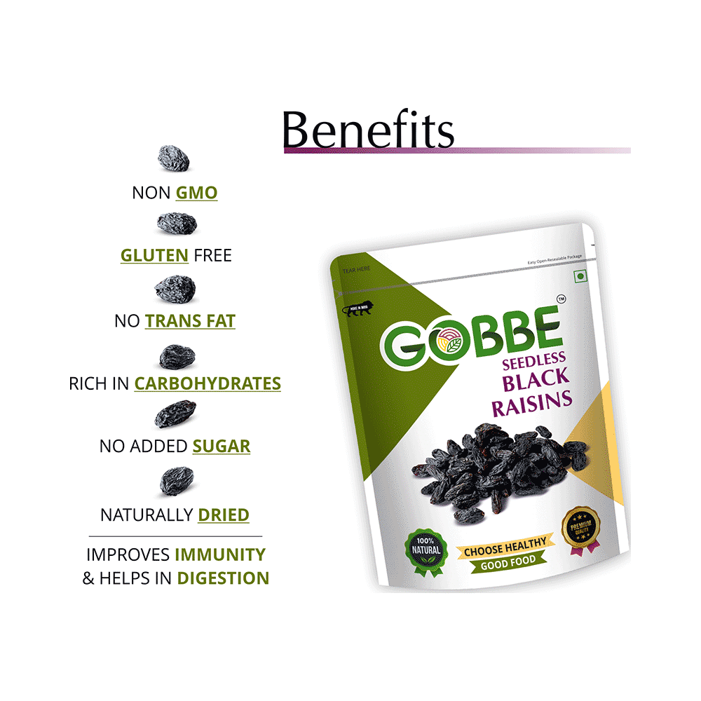 Gobbe Black Raisins - Image 4