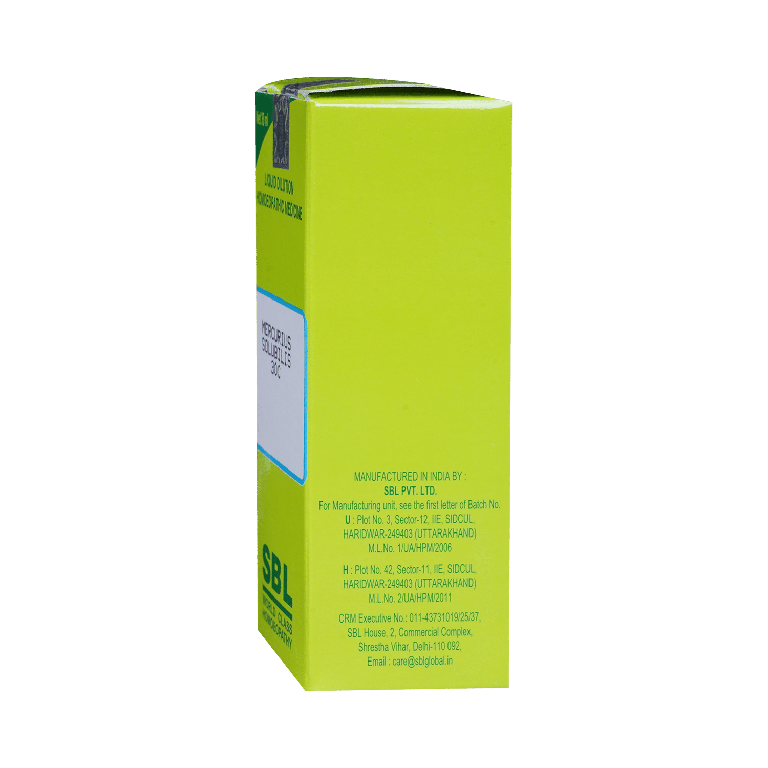 SBL Mercurius Solubilis Dilution 30 CH - Image 3