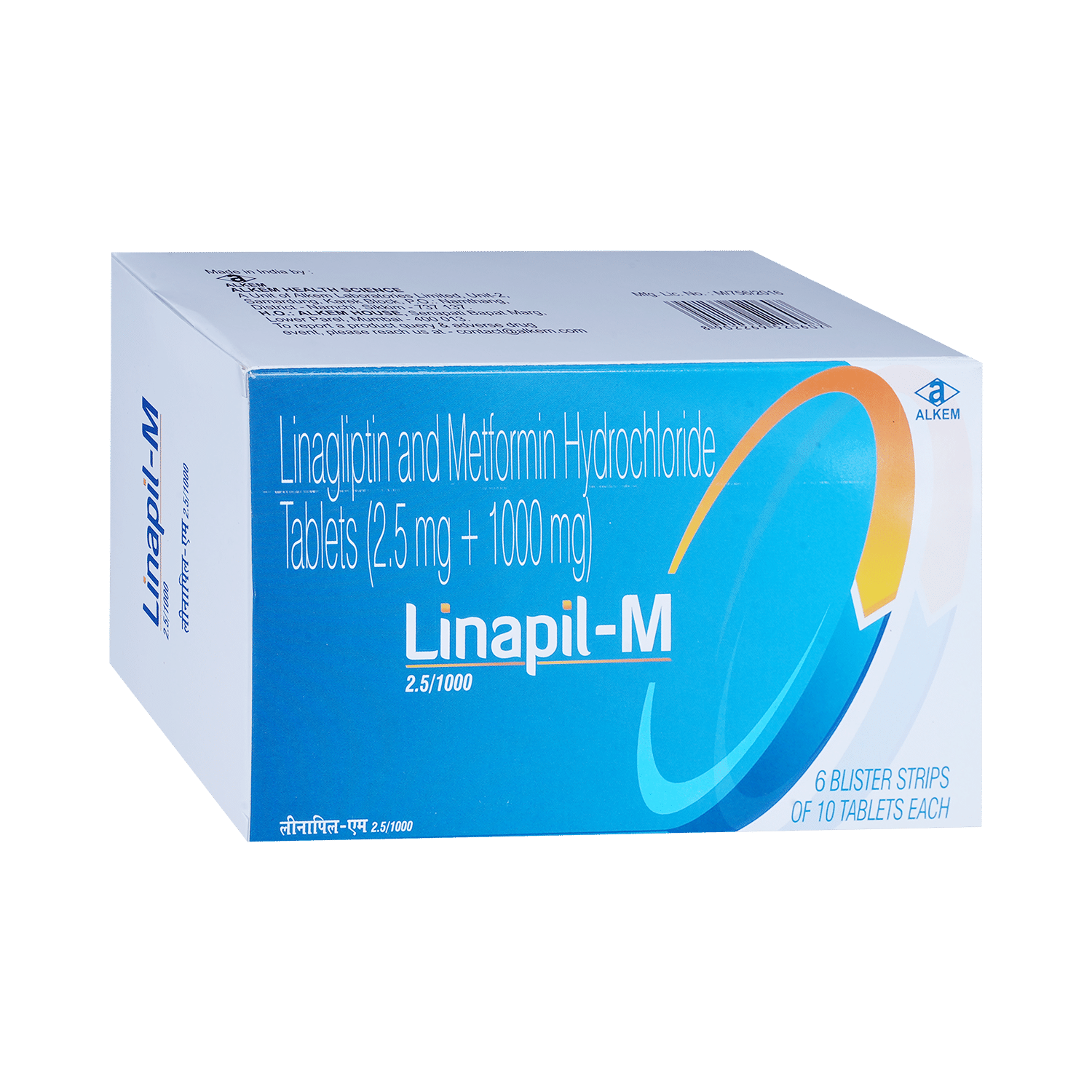 Linapil-M 2.5/1000 Tablet - Image 2