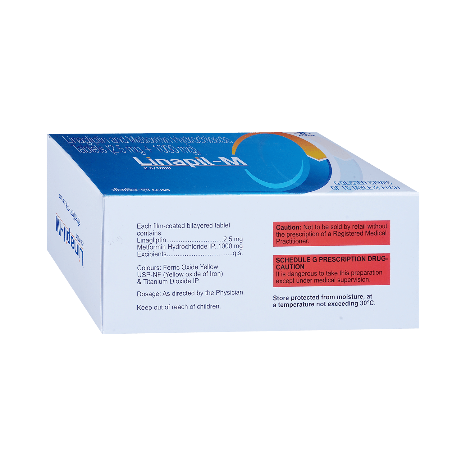 Linapil-M 2.5/1000 Tablet - Image 3