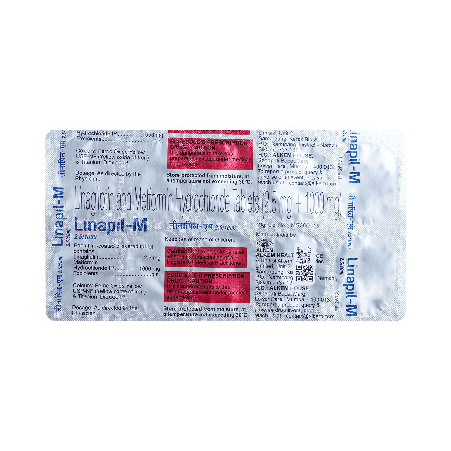 Linapil-M 2.5/1000 Tablet - Image 5