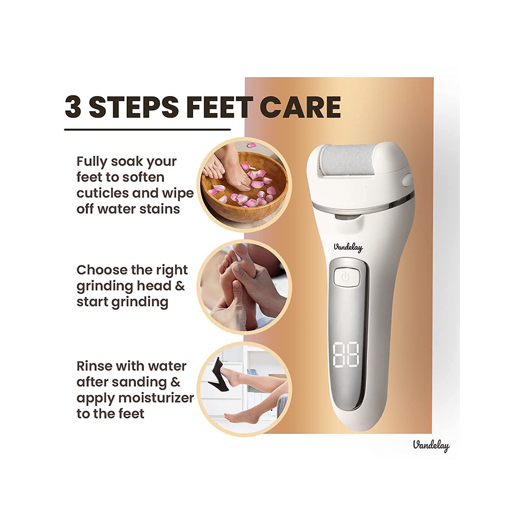 Vandelay CQR-FC800 Electric Callus Remover White - Image 5