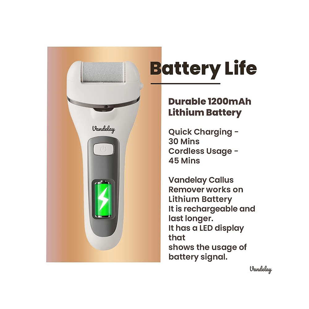 Vandelay CQR-FC800 Electric Callus Remover White - Image 6