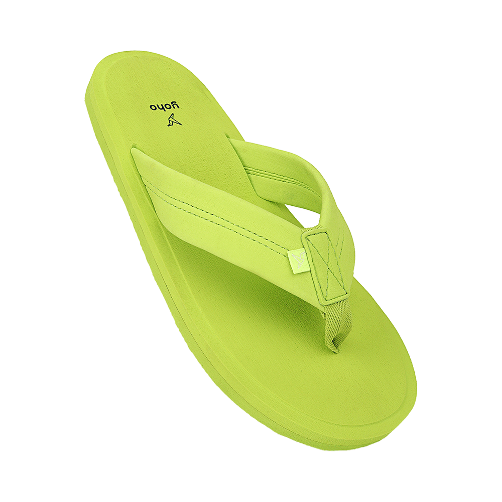 Yoho Lifestyle Doctor Ortho Soft Comfortable and Stylish Flip Flop Slippers for Men Lemon Green 9 - Image 4