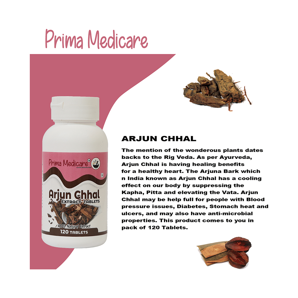 Prima Medicare Arjun Chhal Extract Tablet - Image 4